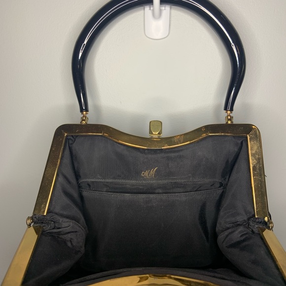 Morris Moskowitz black vintage hand bag. - Picture 3 of 4